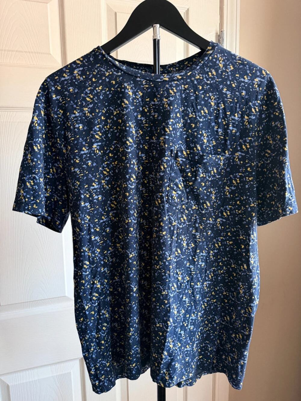 3 for $9 H&M Blue floral 100% Cotton XL T shirt Womens 1889